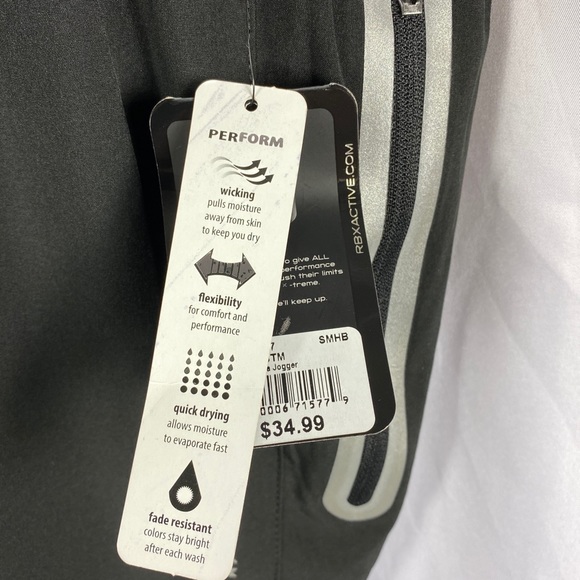 Reebok RBX tapered jogger pants x dri large nwt - Picture 5 of 6
